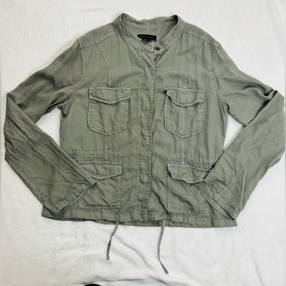 Sanctuary Women’s Jacket, Olive Green, Size L